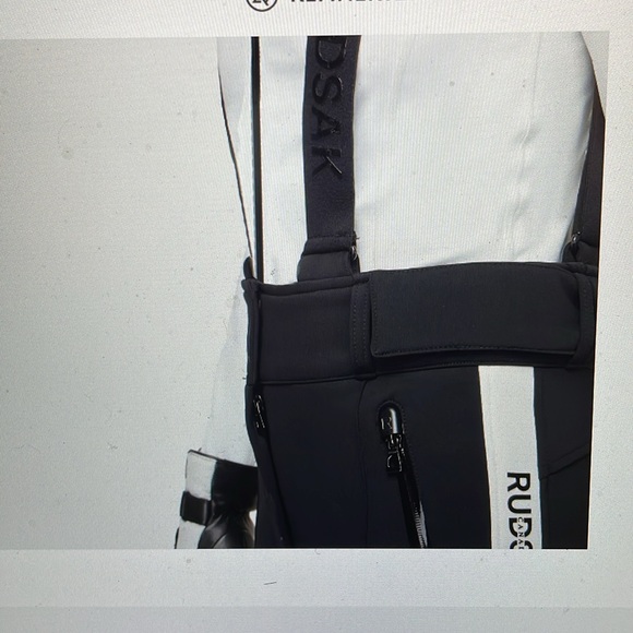 Rudsak messa one piece ski pant suit with logo straps - Picture 6 of 12